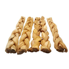 Charger l'image dans la galerie, Bâton tressé de collagène de bœuf naturel pour chiens - 12 pouces