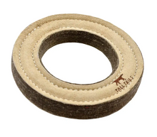 Charger l'image dans la galerie, Anneau de jeu en cuir et laine pour chiens – tall tails – 7"