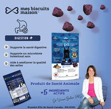 Charger l'image dans la galerie, Biscuits hypoallergéniques digestion aux bleuets pour chiens - mes biscuits maison