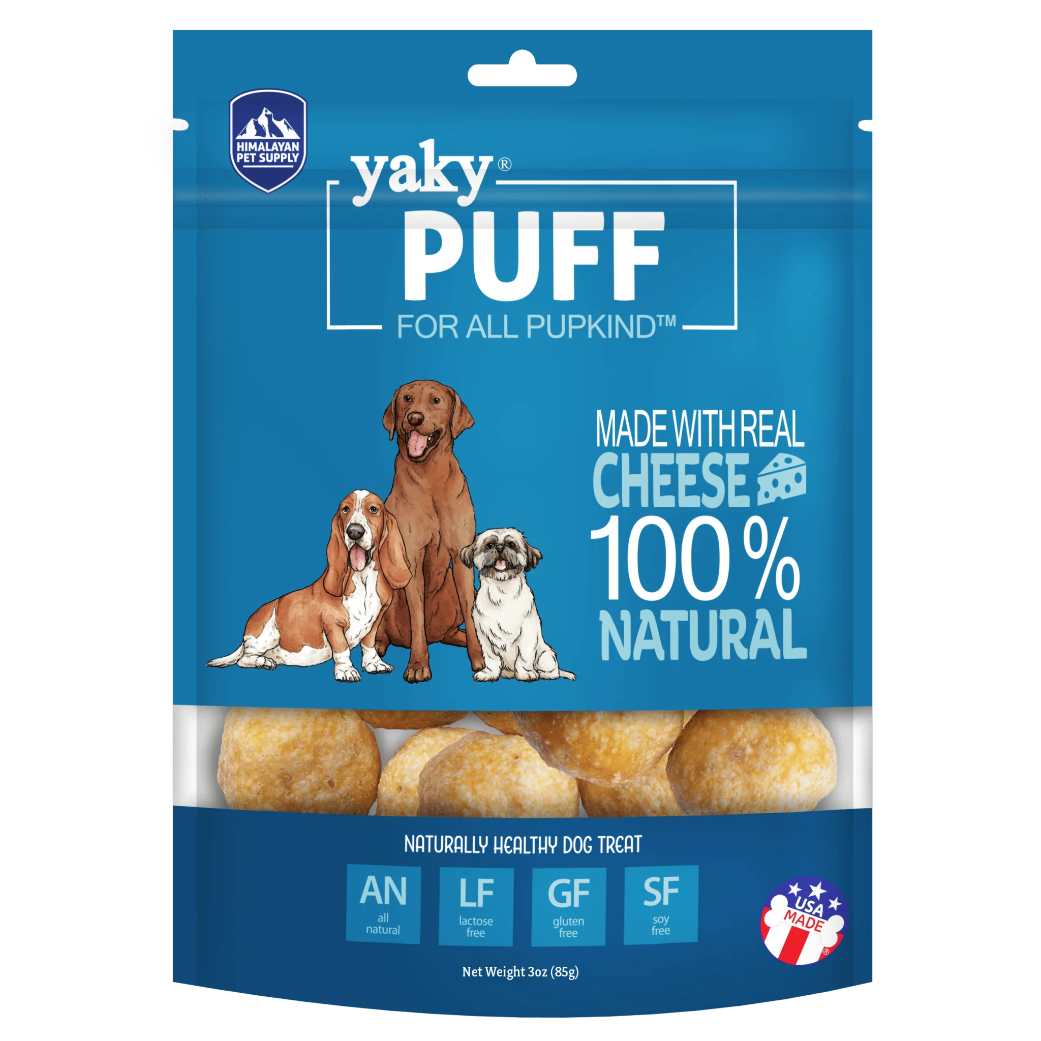 Puff de Yak au fromage pour Chien Himalayan Dog Chew® 3oz
