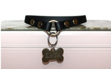 Charger l'image dans la galerie, Collier d'identification en cuir végétalien pour chiens - vgan dog