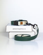 Charger l'image dans la galerie, Duo Collier et Laisse en Cuir Vegan et Chanvre - Collection Alpha Oméga