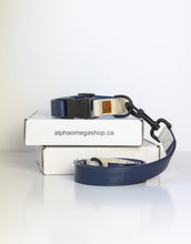 Charger l'image dans la galerie, Duo Collier et Laisse en Cuir Vegan et Chanvre - Collection Alpha Oméga