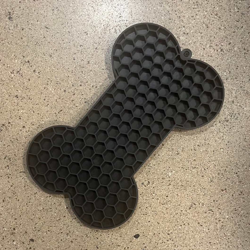 Tapis de Léchage à Motif d’os pour Chiens